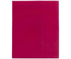 Essix - Drap Plat Royal Line Percale de Coton AzalÃ©e 180 x 290 cm