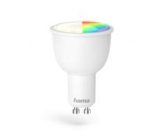 Hama Ampoule LED WiFi (GU10, 4,5 watts, sans concentrateur, rÃ©glable, contrÃ´lable via Alexa seulement, 2700K, lampe WLAN, Compatible avec Echo, Classe Ã©nergÃ©tique A +) Blanc/Vert/Rouge/Bleu