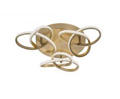 WOFI IntÃ©rieur Luminaire Salon Plafonnier Luminaire Plafonnier Lampe Or Classique Plastique 39W Or