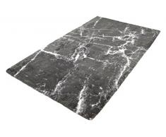 Kleine Wolke 4073977225 Como Tapis de bain Coton Platine 70 x 120 x 2 cm