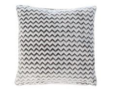 Gözze, avec Picots Structure Coussin Déco 50 x 50 cm, Polyester, Taupe, 50 x 50 x 10 cm