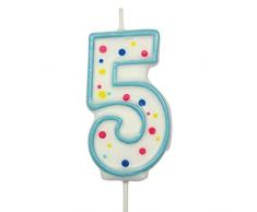 PME CA065 Bougie, Plastique, Bleu, 4 x 1 x 6,3 cm