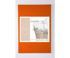 Comptoir du linge DH39901940 Drap Housse Uni Coton Orange 190 x 90 cm