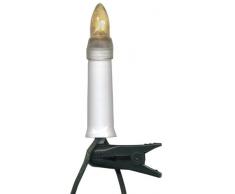 Star 416-95 Bougie Guirlande Lumineuse, 25 lum. Blanc Chaud Universal-LED-Ampoules E10, Double Fil, extérieur, Boite coloré, Vert