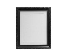 FRAMES BY POST Cadre Photo Style Shabby Chic, Plastique, Noir, 50 x 40 cm Image Size 15 x 10 inches (Plastic Glass)