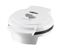Emerio Gaufrier 5Â Gaufres Coeur, Blanc, 900Â W