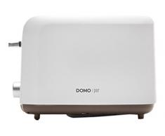 Domo DO 958 T DO958T GRILLE PAIN 2 TRANCHES, 830 W, Marron, Blanc