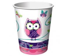 Creative Conversion Chouette PAL chaud ou froid boissons Tasses, 8-count