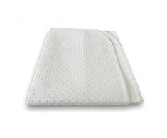 Briljant Home Protection Matelas avec Picots, Polyester, WeiÃ, 160 X 200 X 1 cm