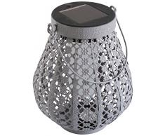 MUNDUS 35623 Lanterne Casablanca, Métal, Taupe, 13 x 13 x 18 cm