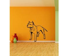 TATOUTEX Stickers Pitbull - Jaune, L 50cm x H 54cm