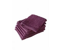 De Witte Lietaer Collection H Lot de 6 Gants de Toilette Coton Rouge Betterave 15 x 21 cm