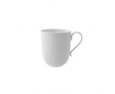 Villeroy & Boch New Cottage Basic Verre à Latte Macchiato, 480 ml, Hauteur: 11 cm, Porcelaine Premium, Blanc