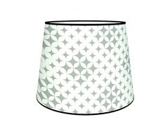 Abat-jours 7111302244900 Conique Kim Lampe de Chevet, Tissus/PVC, Multicolore