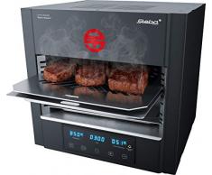 Steba PS E 2600 E2600 XL DevilS Heaven Power Barbecue à steak | Barbecue haute performance en tôle acier inoxydable Noir