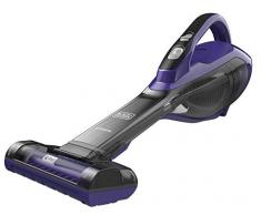 BLACK+DECKER DVA325JP07-QW Aspirateur à main sans fil - 10,8 V - Autonomie : 12 min - Base de charge - 3 accessoires et brosse spéciale animaux , 500 ml, Violet