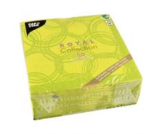 Papstar 86495 Serviettes en Papier, Mouchoir, Vert Citron, 7,8 x 20 x 20 cm