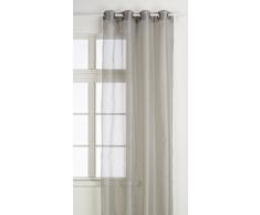 Linder 676/90/375PR Voilage Transparent Polyester Gris Perle 240 x 145 cm