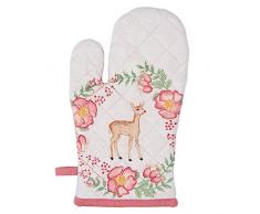 Clayre & Eef SWD44 Gant de Cuisine Motif cerf Rose