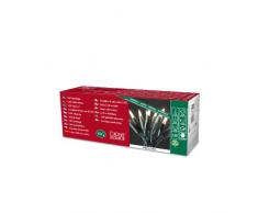 Konstsmide 6302-100 Mini Guirlande 35 LED Blanc Chaud Retro Design + Câble Vert 230 V