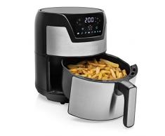 Princess Friteuse Digitale Aerofryer XXL, 182026, 4,5 L, Habillage en Acier Inoxydable, Noir