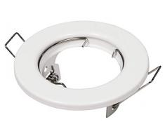 McShine ER-80 Cadre de montage pour spot encastrable Blanc 80 mm