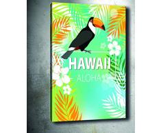 Bonamaison Peinture sur toile, multicolore, 50 x 70 cm - Conçu et fabriqué en Turquie