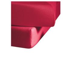 Fleuresse 1115 Jenny Drap Housse en Jersey Rouge (251) 100 x 200 cm