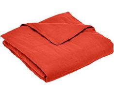 Garnier-Thiebaut SYRACUSE Housse de Couette, Lin, Marsala, 135 x 200 cm