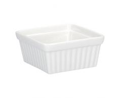 PORCELLANA Arezzo Ramequin carrÃ© cm 9, Porcelaine, Multicolore, 0.1Â x 0.1Â x 0.1Â cm