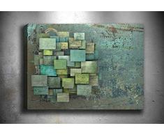 Bonamaison Peinture sur toile, multicolore, 50 x 70 cm - Conçu et fabriqué en Turquie