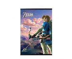 Poster et Kit de Fixation | Zelda Breath Of The Wild Hyrule Link, 61 x 91,5 cm