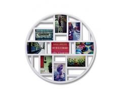 UMBRA Luna. Cadre photo multivues Luna. En plastique moulé. Coloris Blanc. Dimension 58.4cm épaisseur 2.5cm