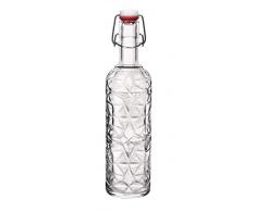 Bormioli Rocco 320268-MQD Bouteille verre Oriente, 1l, Transparent