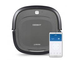 ECOVACS ROBOTICS DEEBOT SLIM2 - Robot Aspirateur Ultra Plat 5,7 cm Ã Aspiration Directe - OptimisÃ© pour les Poils dAnimaux avec APP, Noir