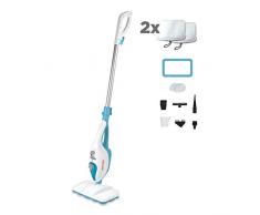 Polti Vaporetto SV220, Balai Vapeur Double Fonction avec Nettoyeur Ã Main, 9 Accessoires, AdaptÃ© Ã Toutes les Surfaces et les Tapis, LÃ©ger 1.6 kg, Ã©limine 99.9% des Germes et BactÃ©ries