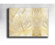 Bonamaison Peinture sur toile, multicolore, 50 x 70 cm - Conçu et fabriqué en Turquie