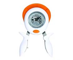Fiskars Perforatrice Squeeze Punch de coin 3 en 1, Dentelle, Convient aux droitiers et aux gauchers, Acier de qualitÃ©/Plastique, Blanc/Orange, 1024422