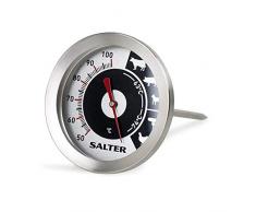 Thermomètre à viande analogique Salter Kitchen, sonde lecture facile, cuisson, rôtissage, barbecue, précision 1 degré, mesure de 50 à 100 ° C jauge température idéale pour un rôtissage parfait