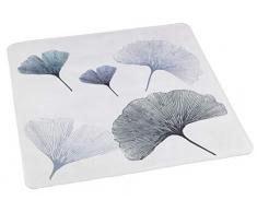 Wenko 24345100 Ginkgo Tapis de Douche antidérapant avec ventouses, Plastique (TPR), Multicolore, 54 x 54 cm