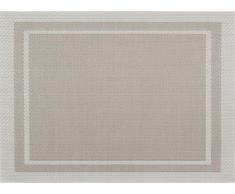 Vent du sud 6SETYUCPVLI YUCO Set de Table 6 PiÃ¨ces Polyester/PVC Ecru 33 x 46 cm