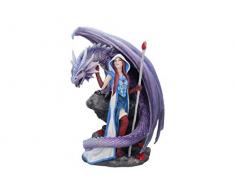 Nemesis Now Figurine Dragon Mage Anne Stokes Violet 30 cm Taille 26 cm