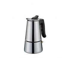 Cilio Adriana Cafetière à expresso en acier inoxydable Compatible induction 2 Tassen gris
