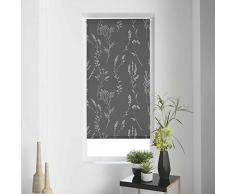 store dintÃ©rieur store tamisant metallique 45x180 cm polyester forelista anthracite