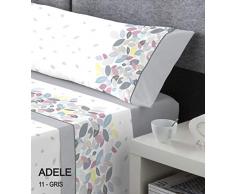 SERENA Parure de lit Lit 135 cm Gris