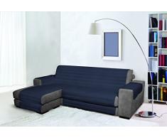 Trendy Waterproof housse de canapé Double-face avec chaiselongue, Bleu foncé, 190cm