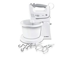 Bosch MFQ36460 Batteur électrique Ergomixx avec support et bol mélangeur 450 W Blanc/gris