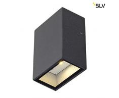 SLV 232465 QUAD 1 wall lamp, square, anthrazit, LED, 1x3W, warm-white