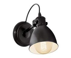 Eglo IAP1292714 Applique Murale, Acier, E27, Noir