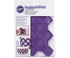 Wilton moules Ã fondant en silicone, motif treillis, multicolore